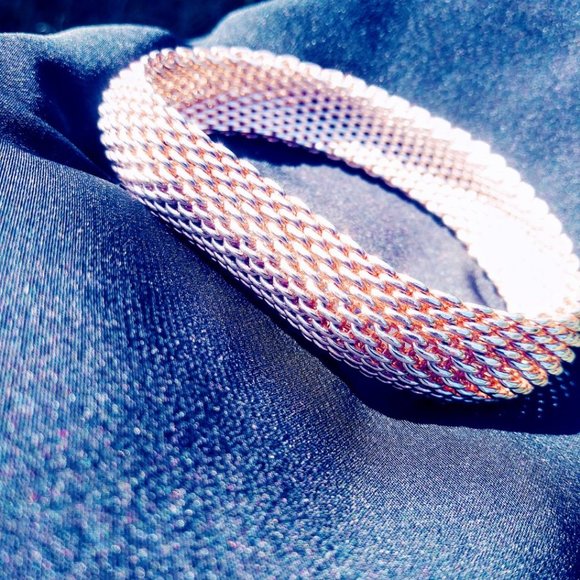 Tiffany & Co Somerset Mesh Bangle Bracelet - Picture 3 of 4